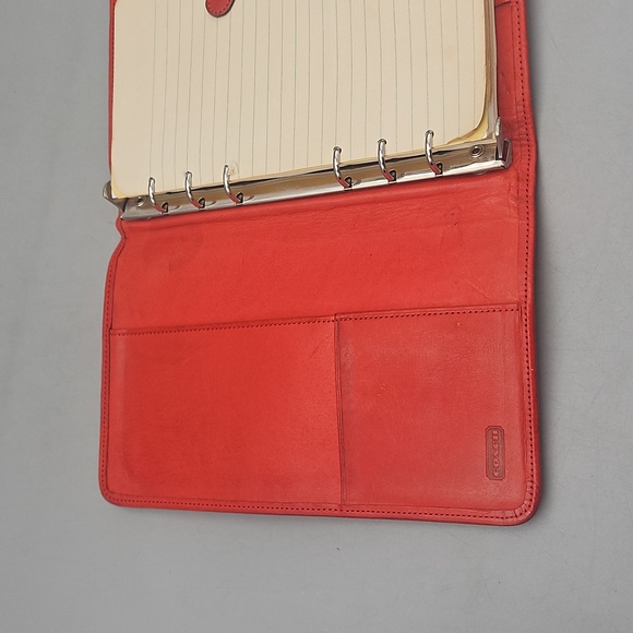 Vintage COACH Red Leather Planner  (With Original Booklet!) - Picture 5 of 16